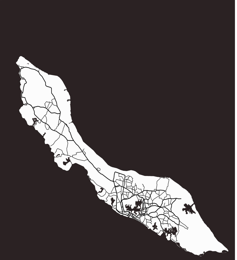 Map of Curaçao