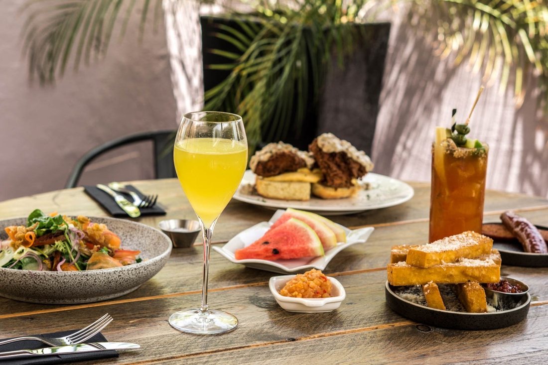 Brunch spread at Kome, Pietermaai
